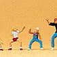 Preiser 79063 N Riding on Roundabout Figures (Set of 6)