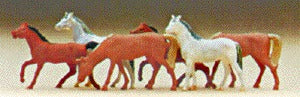 Preiser 79150 N Assorted Horses Figures (Set of 6)