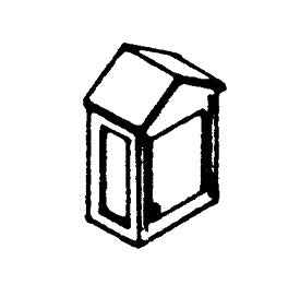 Scale Structures 650-2335 HO Scale Police Call Box Wall Mount Metal (Pack of 3)