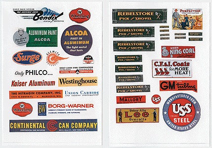 JL Innovative Design 292 HO Industrial Signs 1940-1950 (39)
