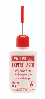 Faller 170494 Expert Laser Multi-Purpose Glue - 7/8oz 25g Bottle