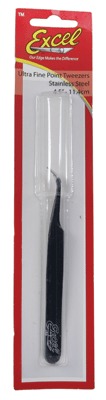 Excel 30423 Blue Slant Fine Point Tweezers