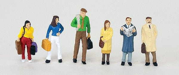 Walthers 949-6007 HO Scale SceneMaster Passengers (Set of 6)