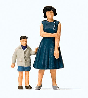 Preiser 28169 HO Standing Mother & Son Figures (Set of 2)