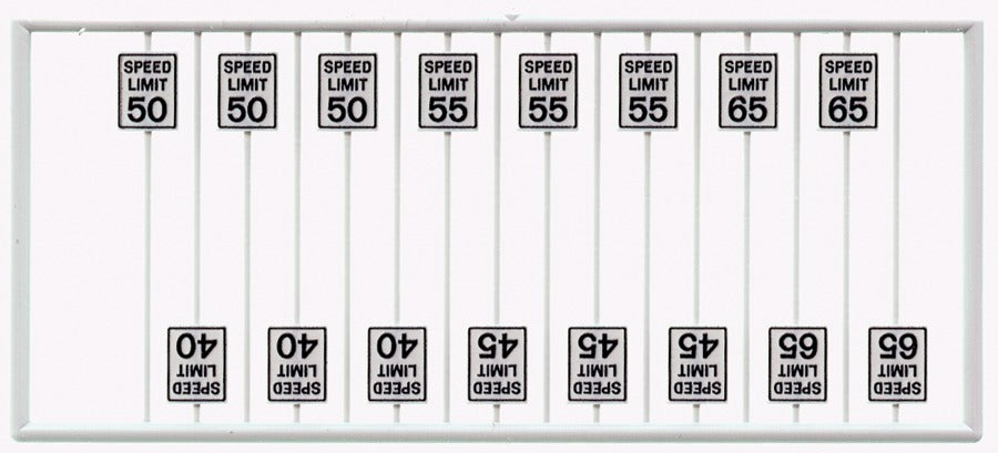 Tichy 8260 HO High Speed Limit Signs (16)