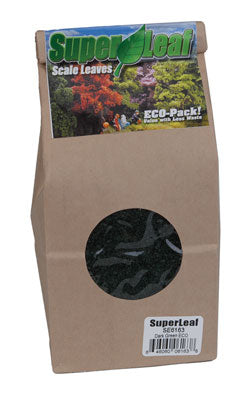 Scenic Express 653-6163 Dark Green SuperLeaf Leaf Flake - 24 oz. Eco-Pak
