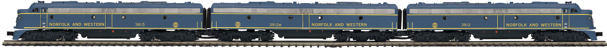 MTH 20-20400-1 N&W E-8 ABA Diesel Engine Set #3812/3815/3812B w/PS3
