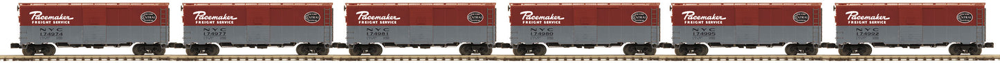 MTH 20-90872 NYC 40' AAR Wood Boxcar 6-Pack LN/Box