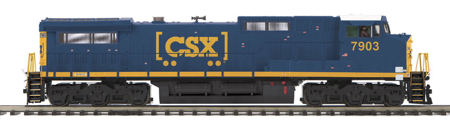 MTH 20-20419-1 CSX Dash-8 Diesel Engine #7903 w/PS3 (Hi-Rail Wheels)
