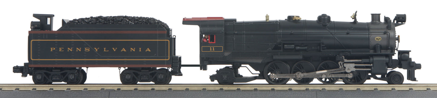 MTH 30-1643-1 Pennsylvania 2-8-2 L-1 Mikado Steam Locomotive w/PS3.0 #11