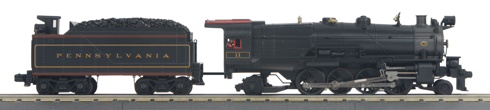 MTH 30-1643-1 Pennsylvania 2-8-2 L-1 Mikado Steam Locomotive w/PS3.0 #11