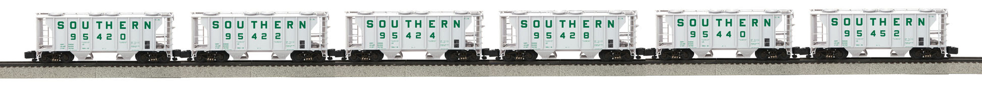 MTH 35-70004 S Scale Southern PS2 Covered Hopper Car Set