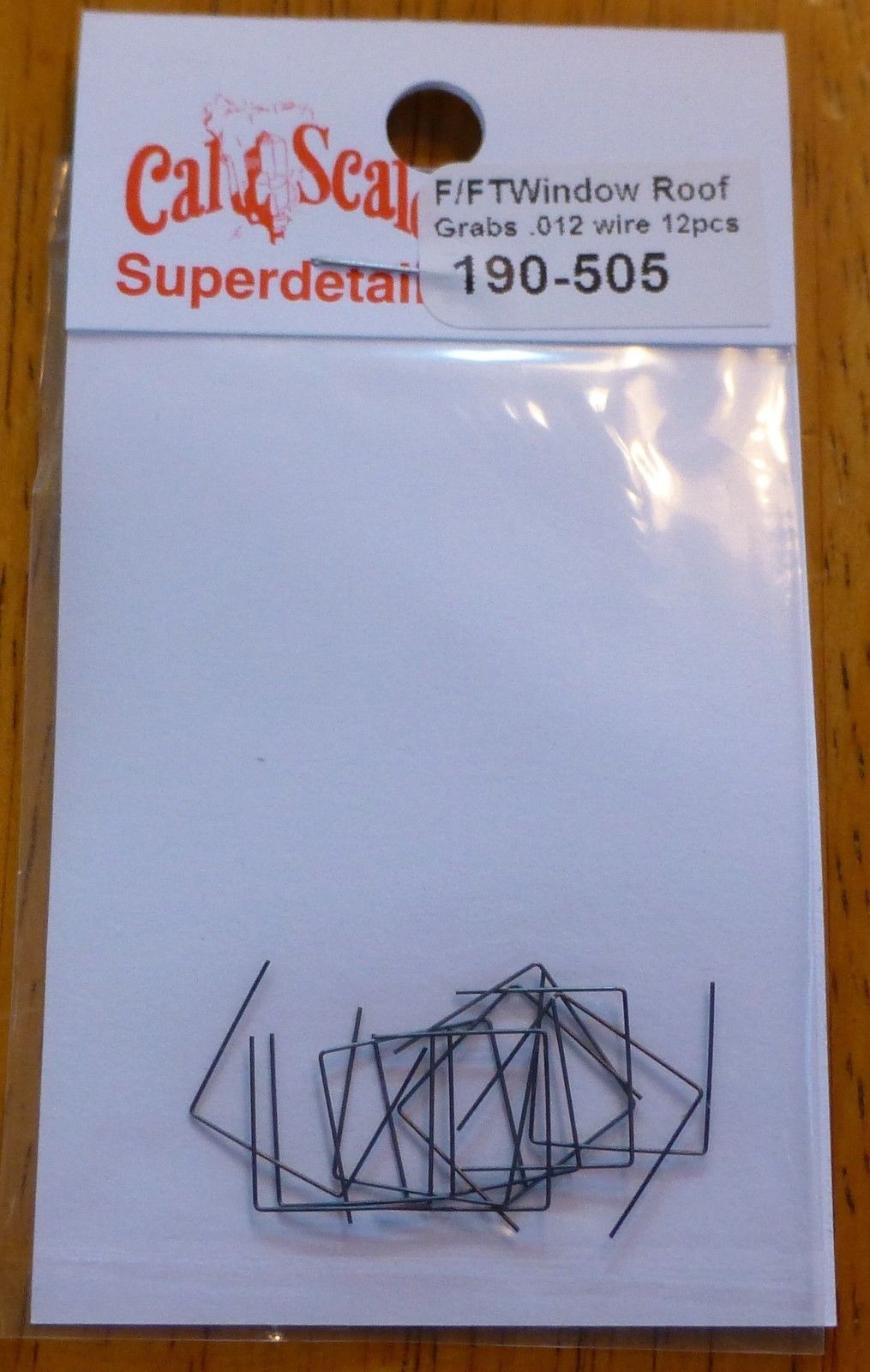 Cal Scale 190-505 HO F, E, & FT Unit .012