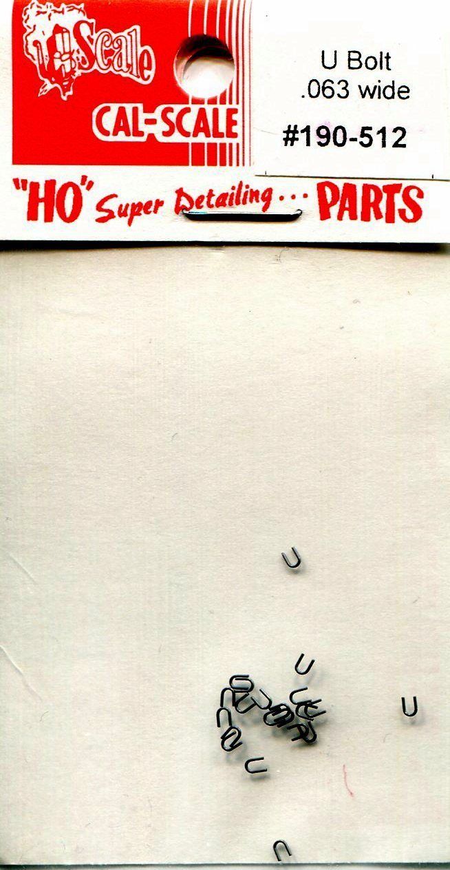 Cal Scale 190-512 HO "U" Bolts (.012" Wire) Small (20)