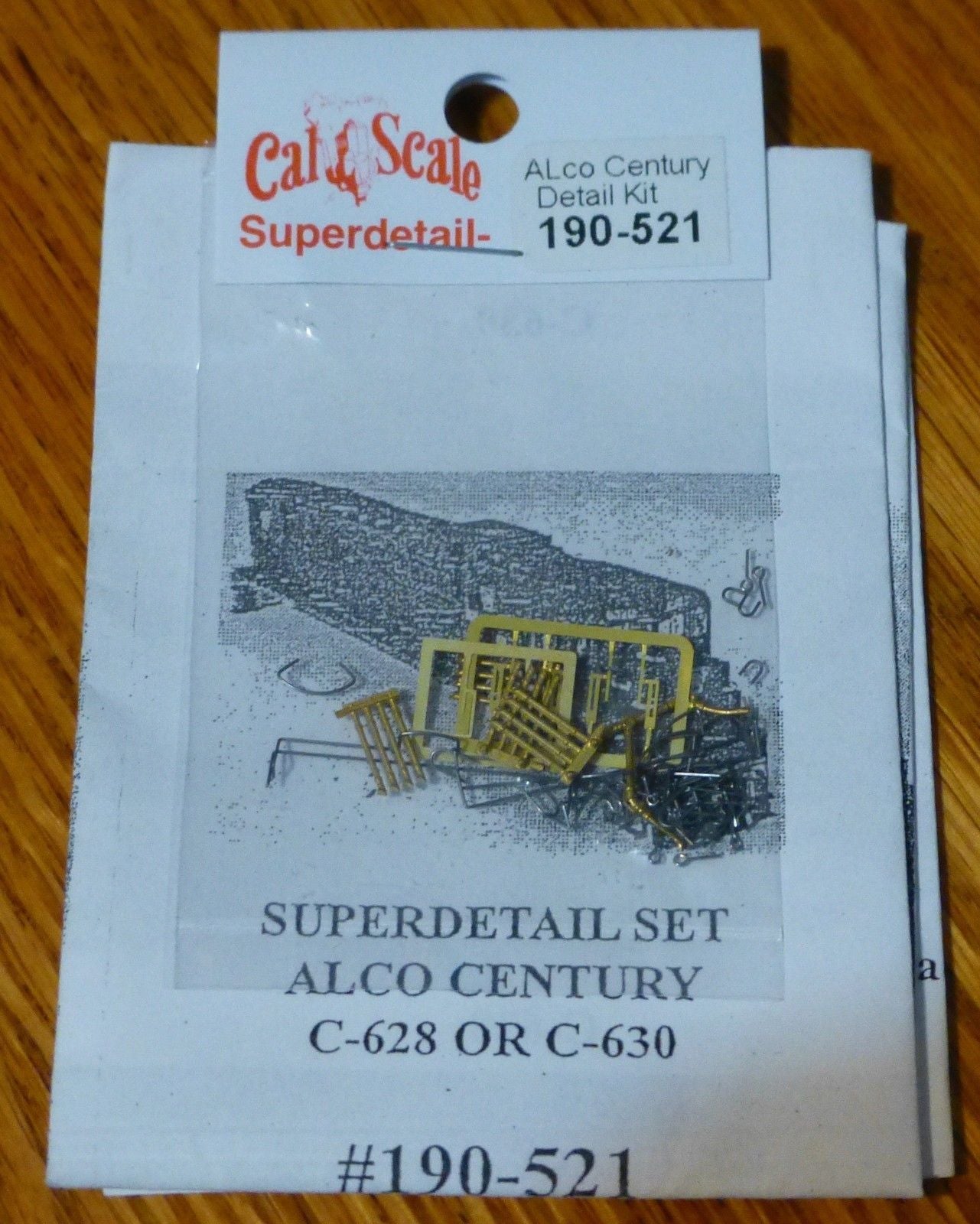 Cal Scale 190-521 HO ALCO Century Ser. C-628/C-630 Diesel Grab Iron & Detail Kit