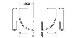 Cal Scale 190-529 HO Grab Irons for RS Diesels Corner (Pack of 8)