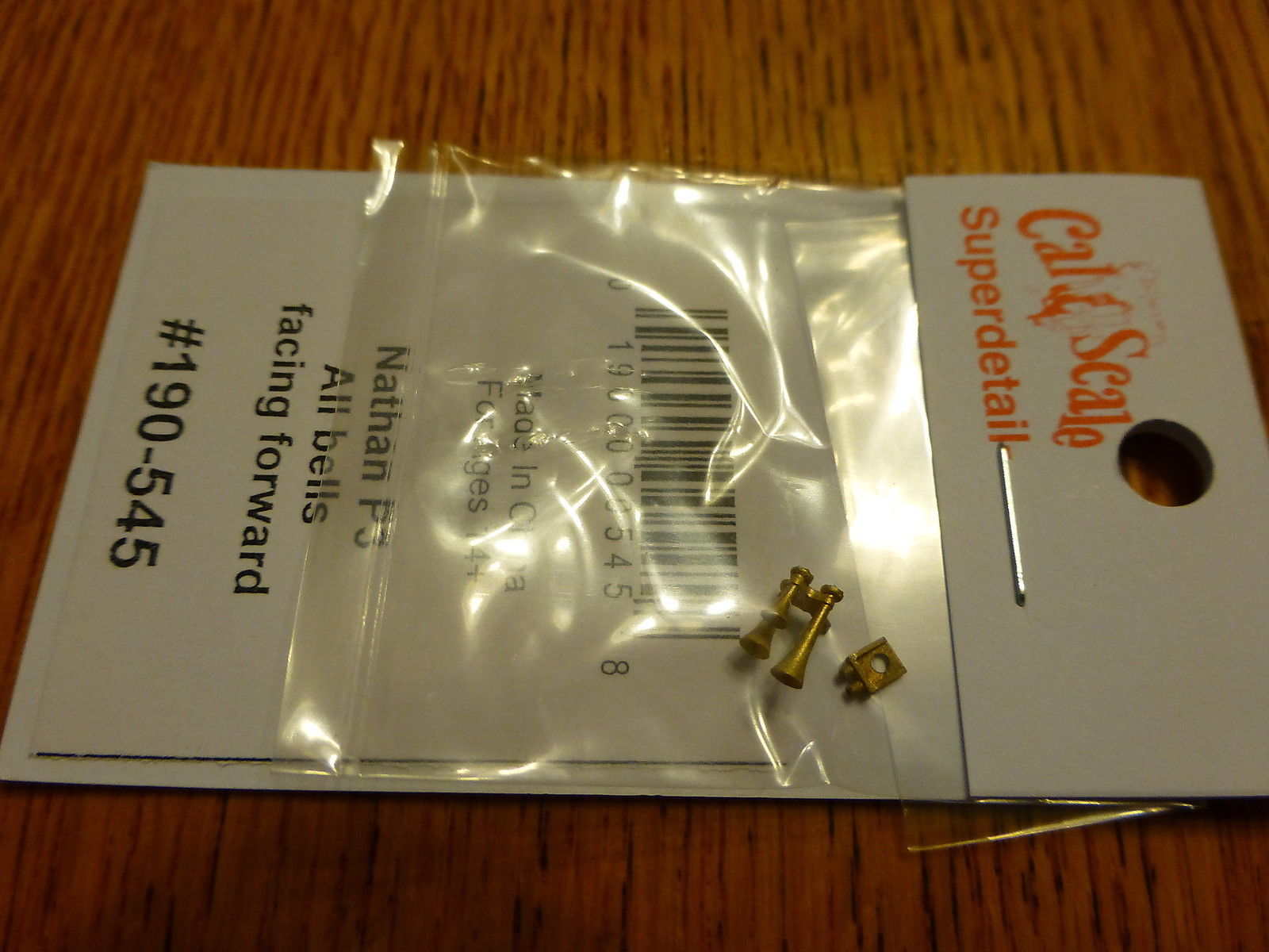 Cal Scale 190-545 HO Nathan P3 All Bells Forward Unpainted Brass Casting Airhorn