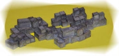 Bar Mills 02009 HO Wooden Crate Stack Unpainted Resin Clusters
