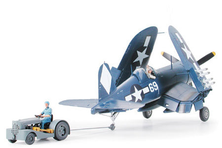 Tamiya 61085 1:48 F4U1D Corsair w/Moto Tug Military Aircraft Plane Model Kit