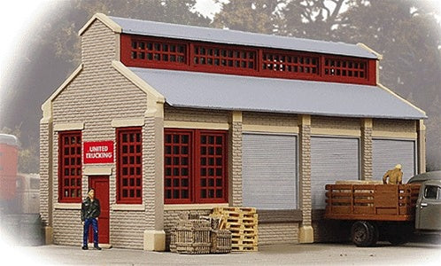 Walthers 931-804 HO Trainline United Trucking Terminal Assembled Buidling