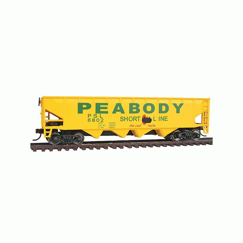 Walthers 931-1658 HO Peabody Offset Quad Hopper #6802 - Ready To Run LN/Box