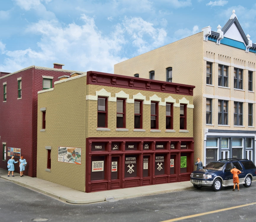 Walthers 931-812 HO Trainline Midtown Hardware Building Assembled