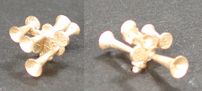 Cal Scale 190-564 HO Nathan P5, 3 Forward & 2 Back Brass Casting Air Horns