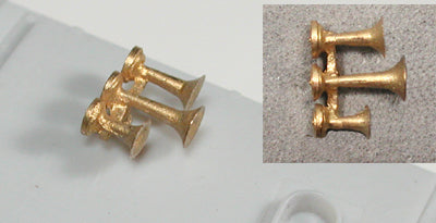 Cal Scale 190-584 HO Nathan Brass Casting 3-Chime K3L Air Horn