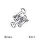 Details West AH-191 HO Scale Leslie RS-5T-RF Five-Chime Air Horn