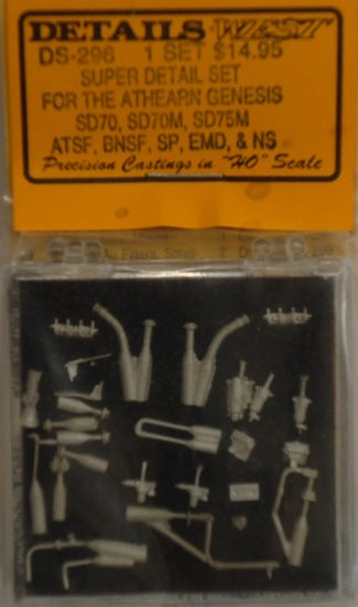 Details West 296 HO Scale Super Detail Set For Athearn Genesis  SD70 SD70M SD75M