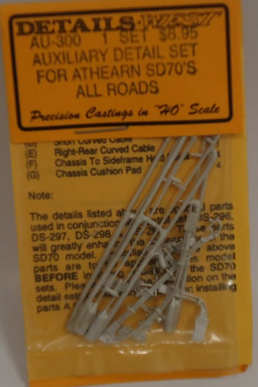 Details West 235-300 HO Scale Auxilliary Detail Set for Athearn SD70