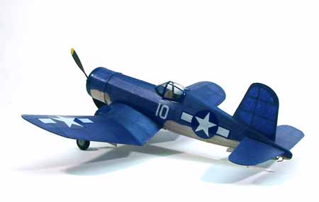 Dumas 213 17-1/2" Wingspan F4U Corsair Rubber Pwd Aircraft Kit