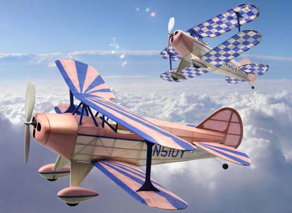 Dumas 229 18" Wingspan Pitts Special S1 Rubber Pwd Aircraft Kit