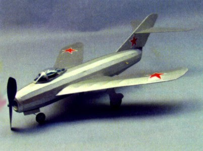 Dumas 234 18" Wingspan MiG 17 Rubber Pwd Aircraft Kit