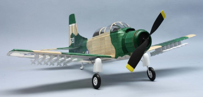 Dumas 329 30" Wingspan A1E Skyraider Rubber Pwd Aircraft Kit