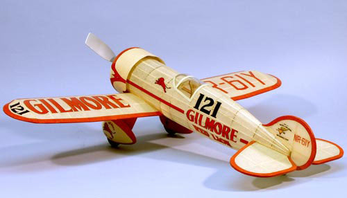 Dumas 402 24 Wingspan Gilmore Red Lion Racer Rubber Pwd Aircraft