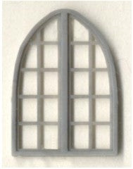 Grandt Line 5256 HO 48? x  65? Arched Window (Pack of 8)