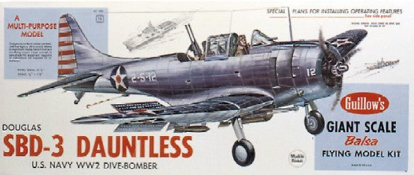 Guillows 1003 1:16 Douglas SBD-3 Dauntless Military Aircraft Plane Model Kit