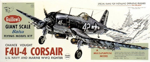 Guillows 1004 1:16 Vought F4U-4 Corsair Aircraft Kit