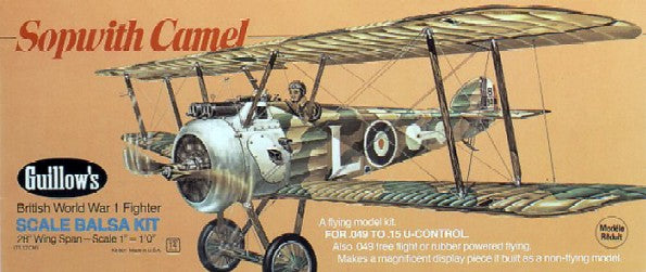 Guillows 801 British WWI Fighter Sopwith Camel 28