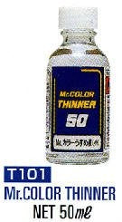 Gunze T101 Mr. Color Thinner 1-2/3 oz. Glass Bottles (Set of 12)