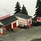 JL Innovative Design 310 N McLeod Super Service Gas Station Wooden Kit