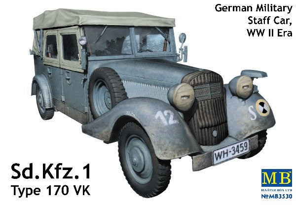 Master Box Models 3530 1:35 WWII German SdKfz 1 Type 170VK Military Staff