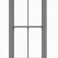 Tichy 8062 HO 24" x 56" 2/2 Double Hung Windows (Pack of 6)