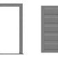 Tichy 8198 HO 72" x 80" Double Glass Storefront Door w Frame (Pack of 2)