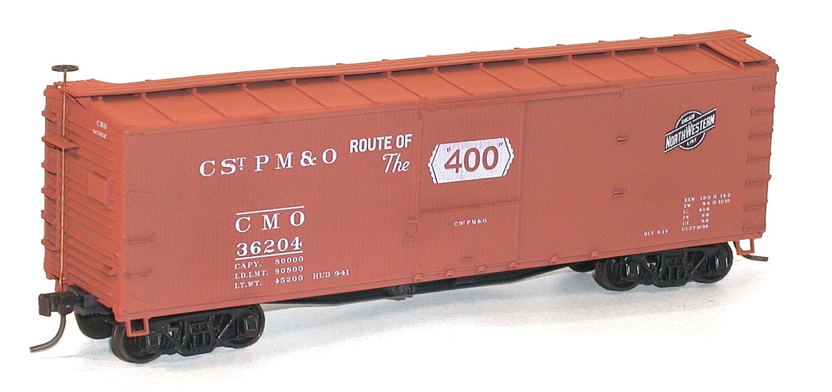 Accurail 1221 HO C&NW 40' Wood Outside Braced Box (Pack of 2)