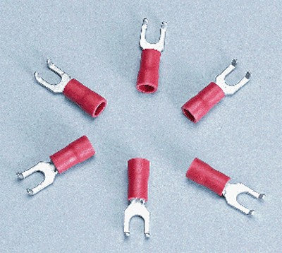 Cir-Kit Concepts 1102 Flanged Spade Lugs, Insulated (6 )