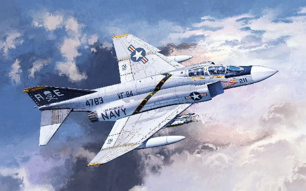 Academy 12305 1:48 F-4J VF-84 Jolly Rogers Military Aircraft Plane Model Kit
