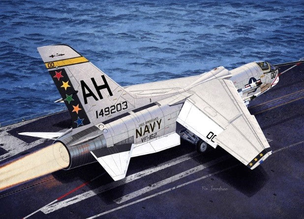 Academy 12521 1:72 USN F-8E Crusader - VF-162 The Hunters Military Plane Kit