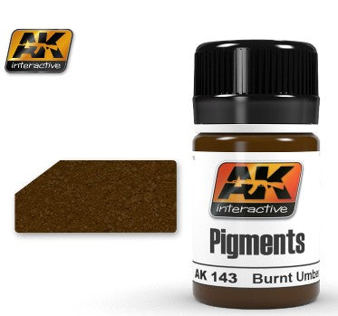 AK Interactive 143 Burnt Umber Pigment 35ml Bottle